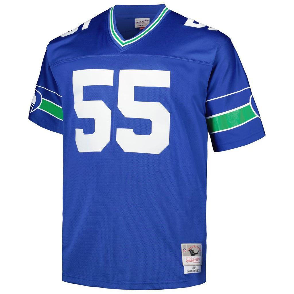 Brian Bosworth Seattle Seahawks Big & Tall 1987 Legacy Retired Player Jersey - Royal