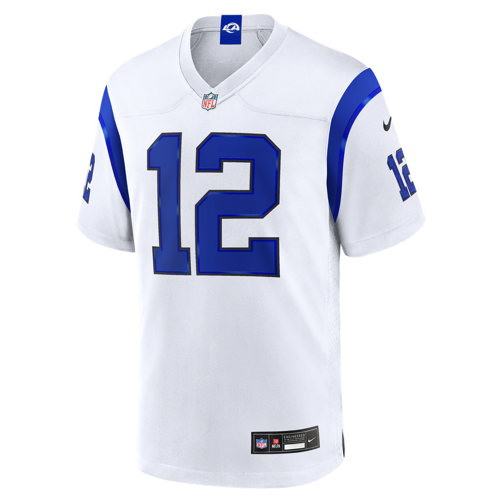 Puka Nacua Los Angeles Rams Fearsome White Game Jersey
