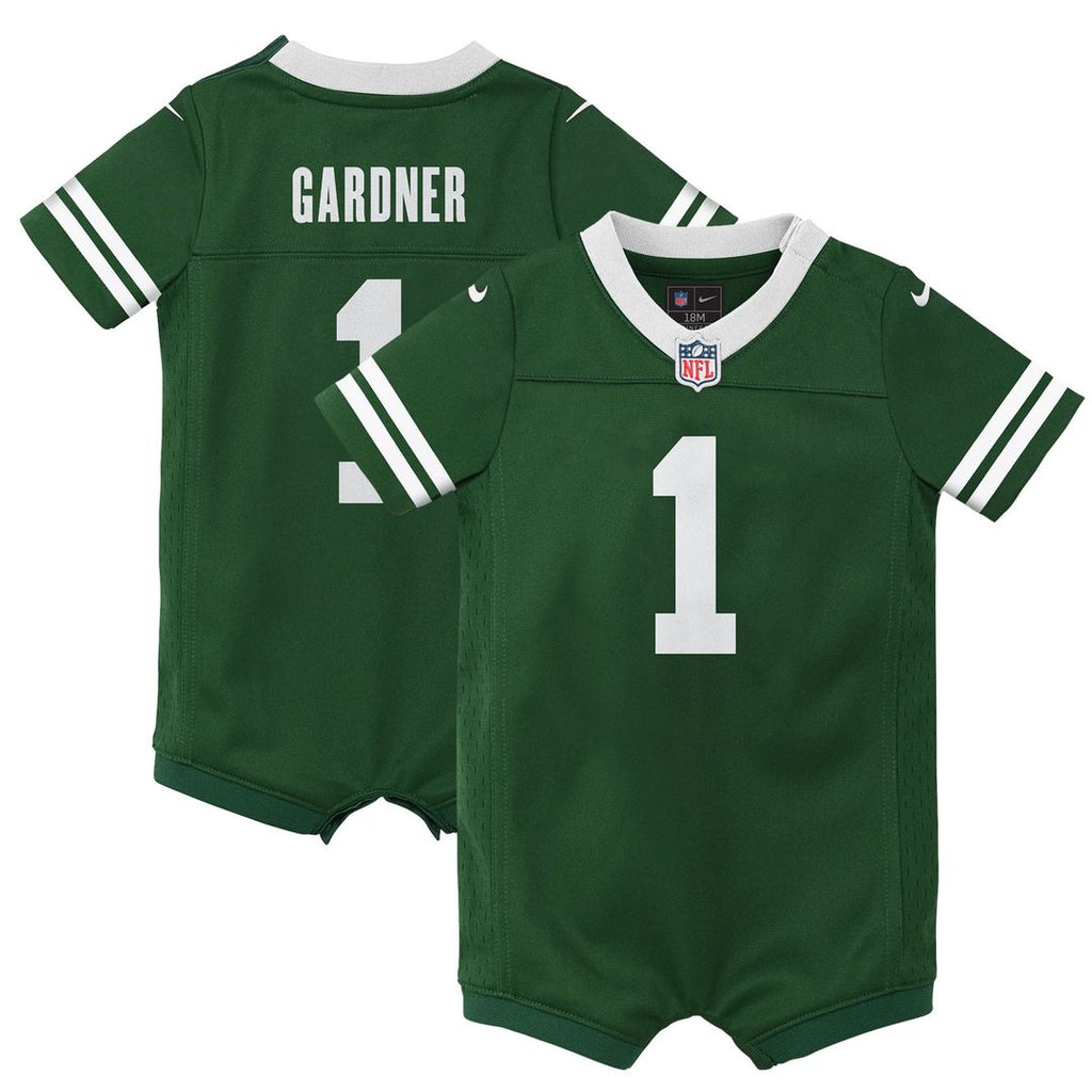 Ahmad Sauce Gardner New York Jets Newborn Romper Game Jersey - Green