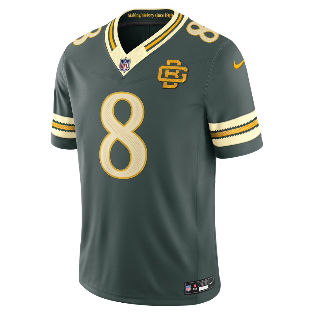 Josh Jacobs Green Bay Packers 2026 Rivalries Collection Stitched Limited Jersey - Green