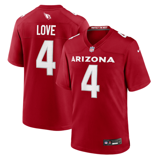 Jeremiyah Love Arizona Cardinals Team Game Jersey - Cardinal