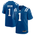 Number 1 Groom Indianapolis Colts Game Jersey - Royal