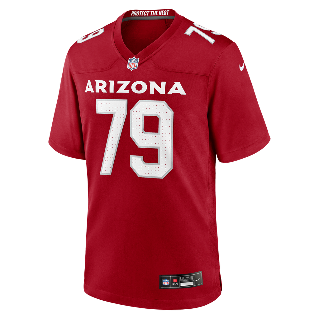PJ Mustipher Arizona Cardinals Team Game Jersey - Cardinal
