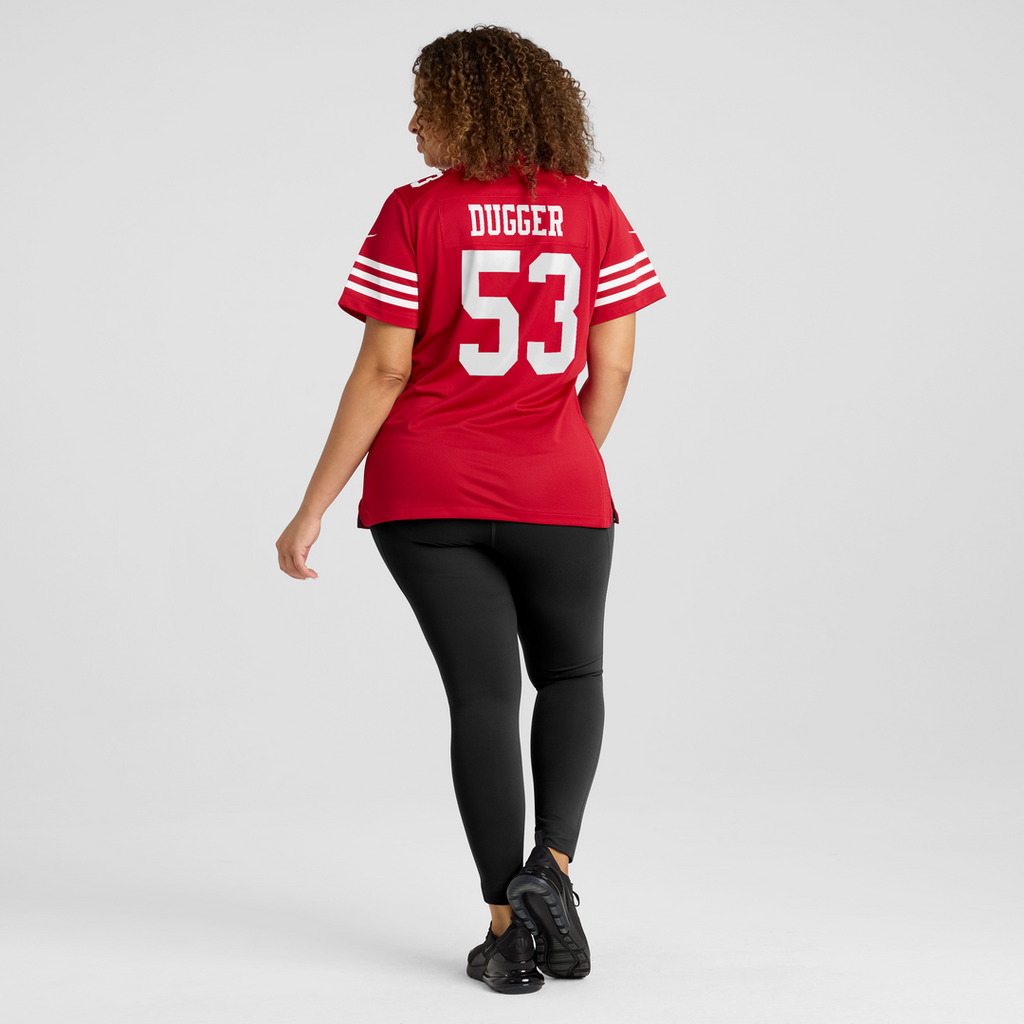 Jaden Dugger III San Francisco 49ers Team Game Jersey - Scarlet