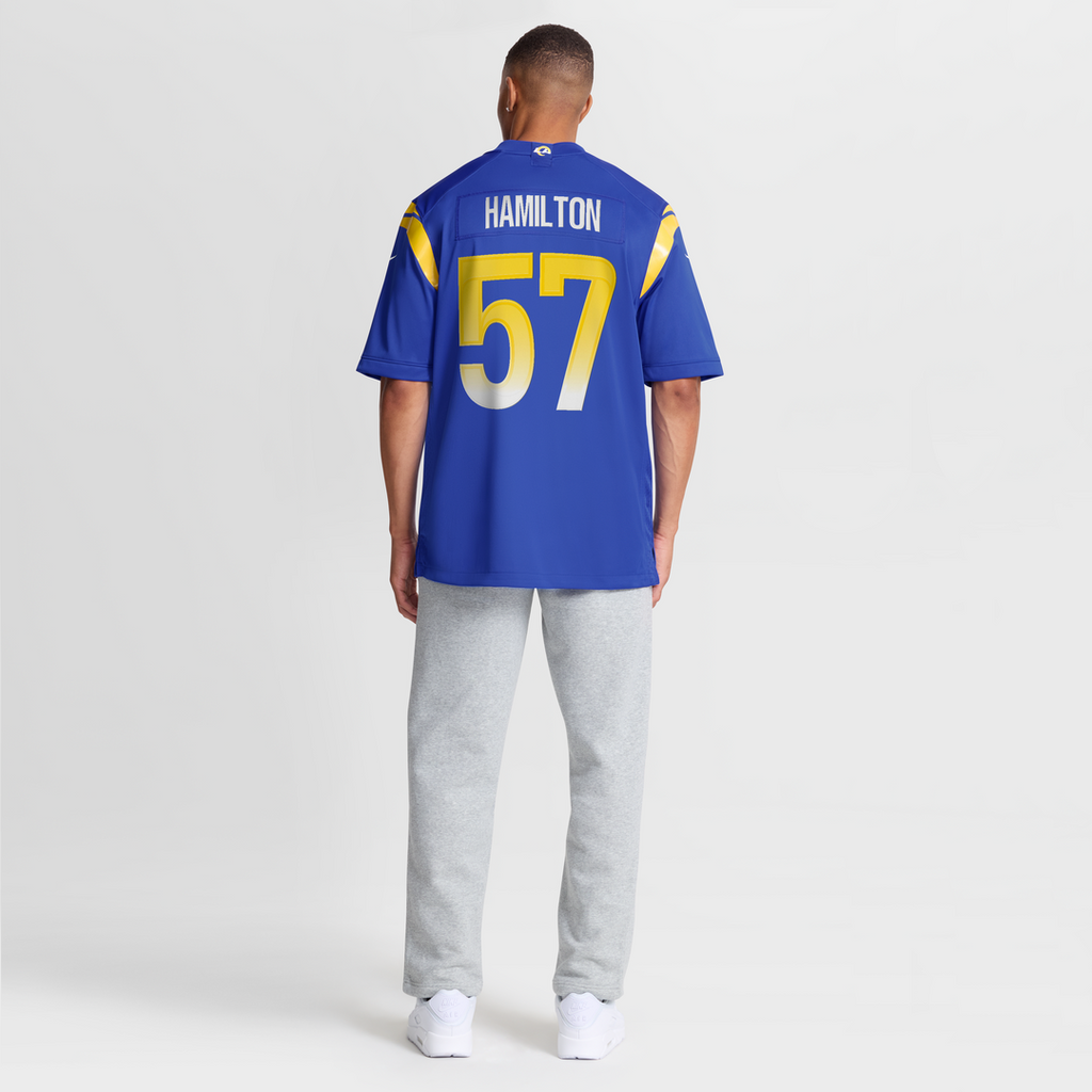 Ty Hamilton Los Angeles Rams Team Game Jersey - Royal