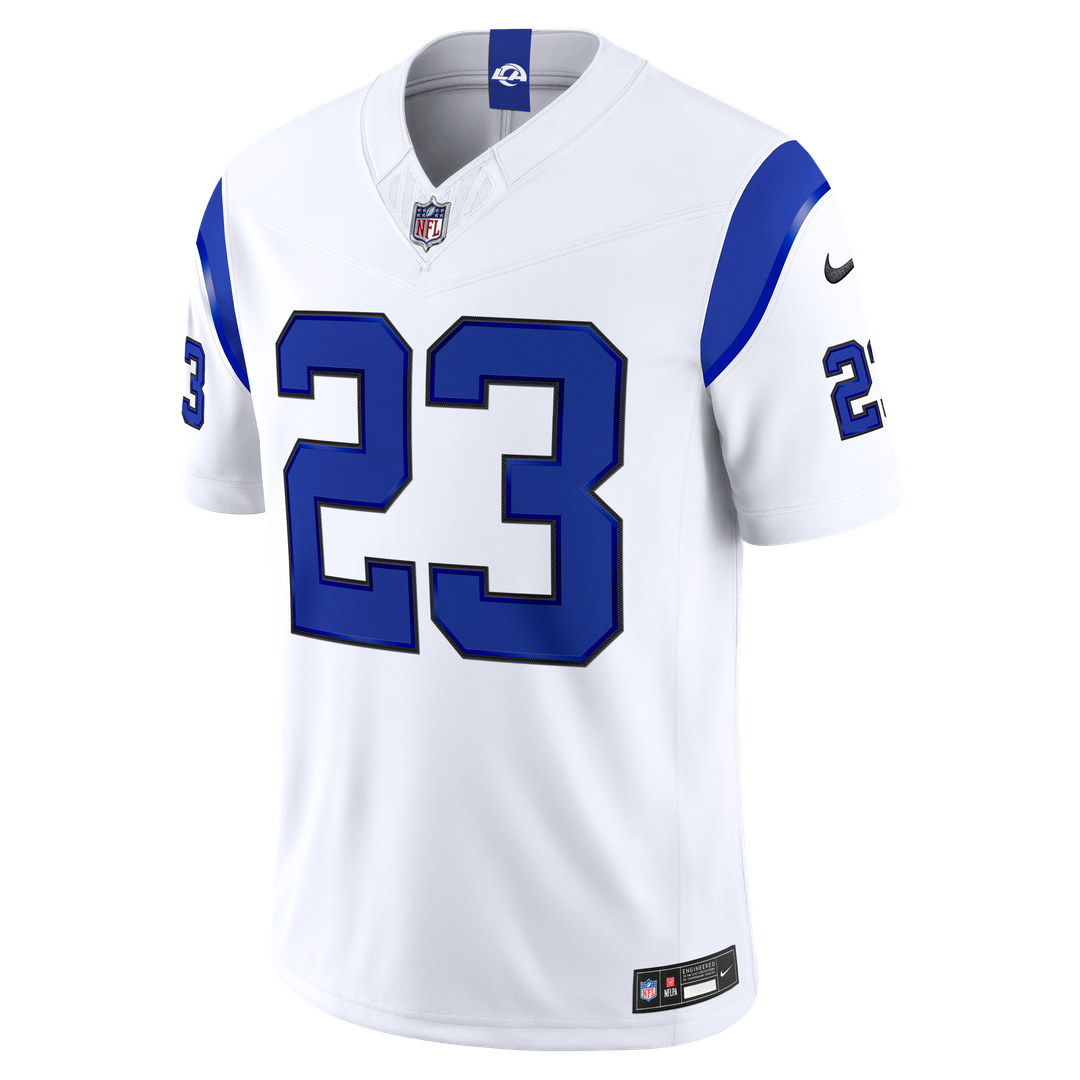 Kyren Williams Los Angeles Rams Fearsome White Vapor F.U.S.E. Stitched Limited Jersey
