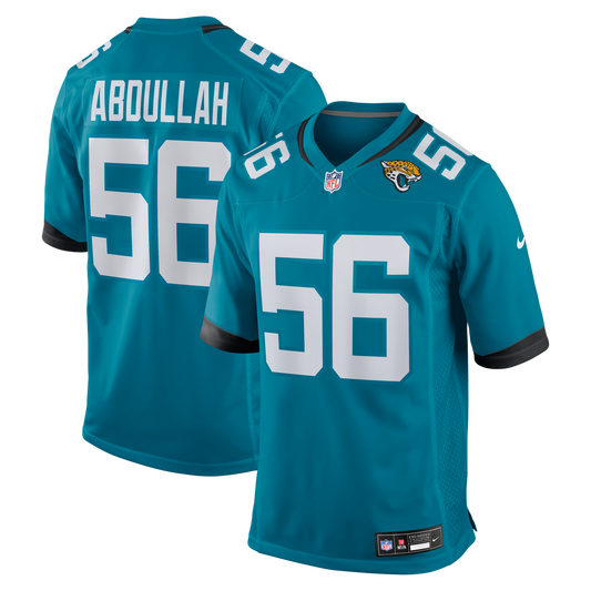 Yasir Abdullah Jacksonville Jaguars Team Game Jersey - Teal