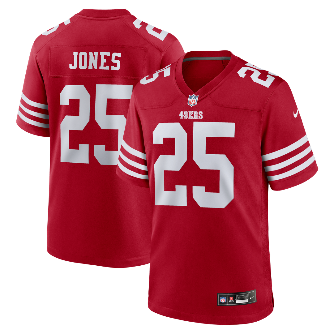 Jack Jones San Francisco 49ers Team Game Jersey - Scarlet
