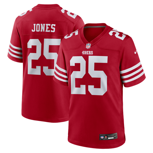 Jack Jones San Francisco 49ers Team Game Jersey - Scarlet
