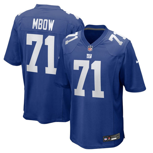 Marcus Mbow New York Giants Team Game Jersey - Royal