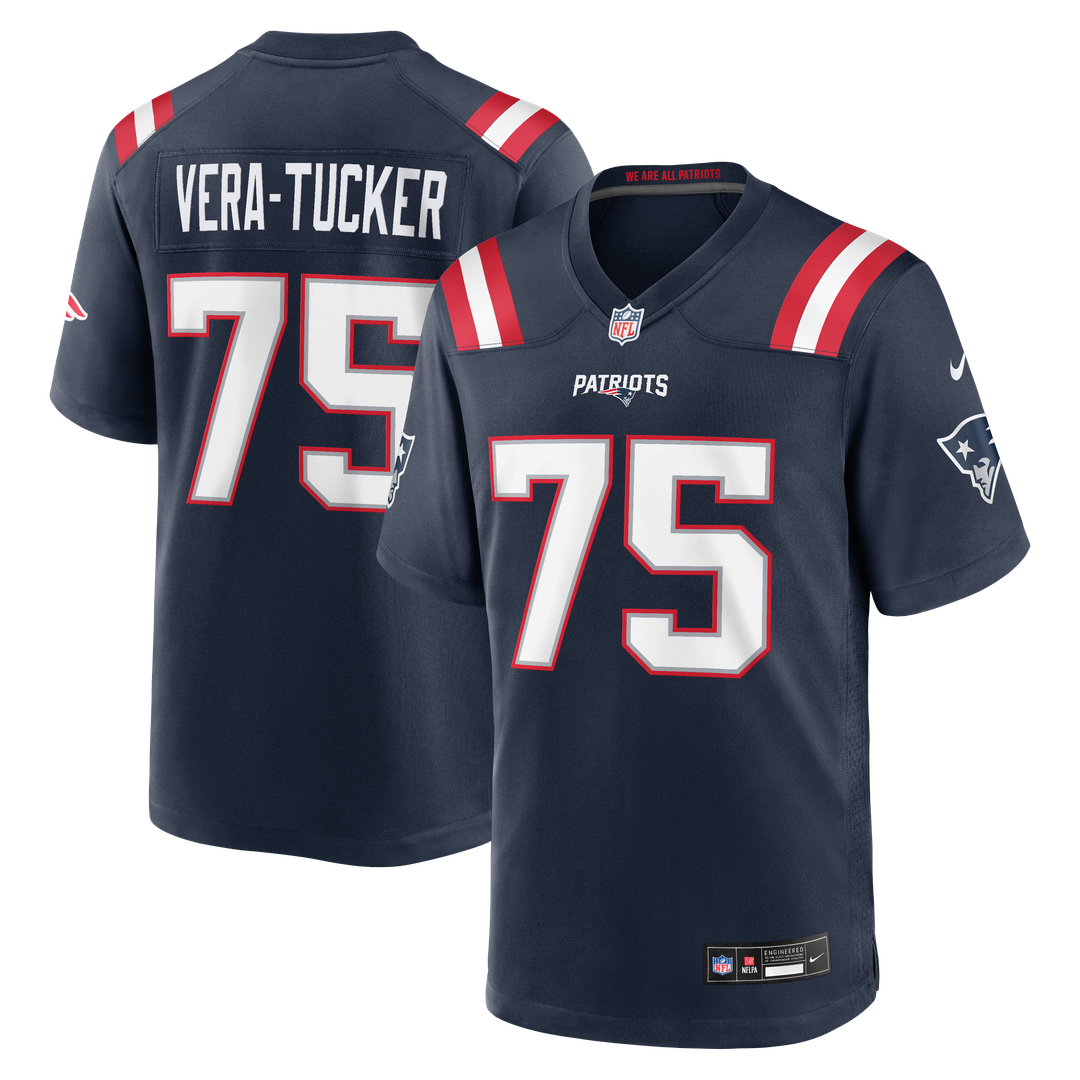Alijah Vera - Tucker New England Patriots Team Game Jersey - Navy