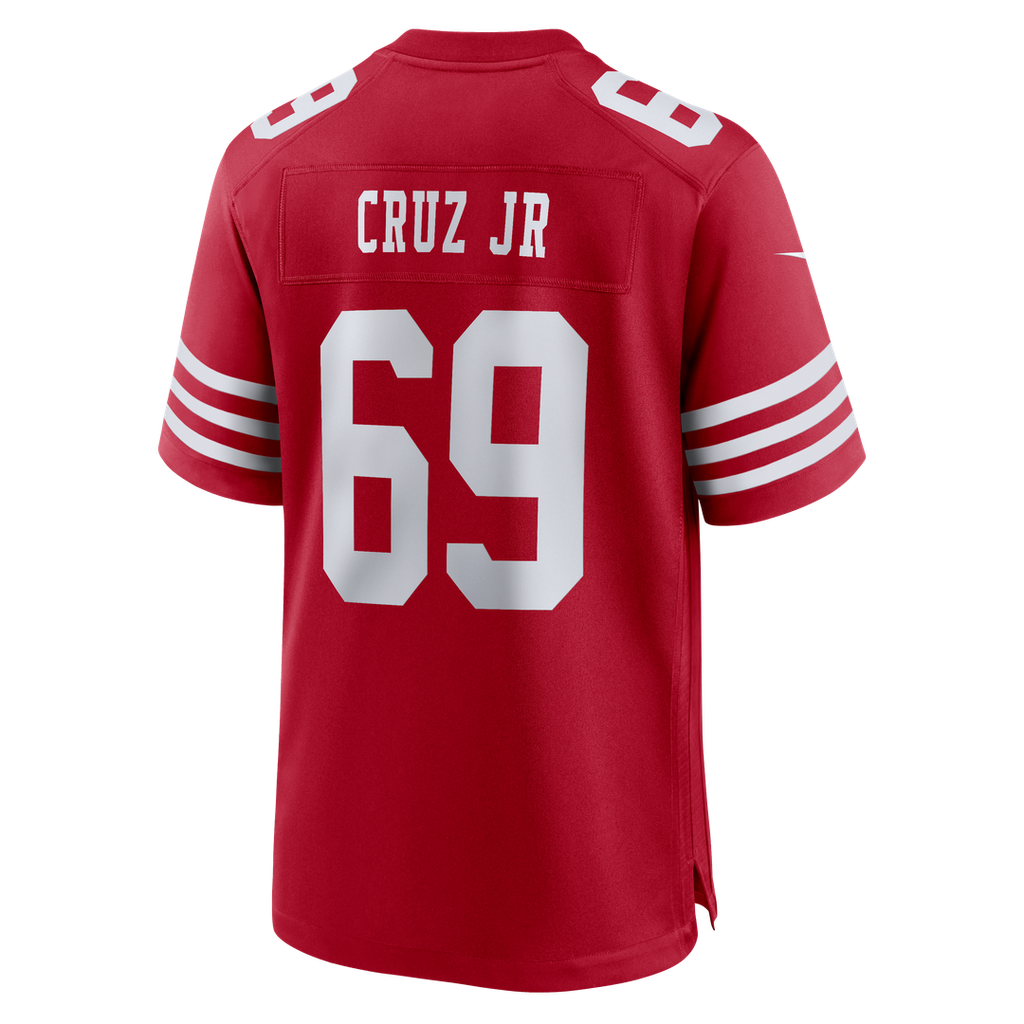 Enrique Cruz Jr. San Francisco 49ers Team Game Jersey - Scarlet
