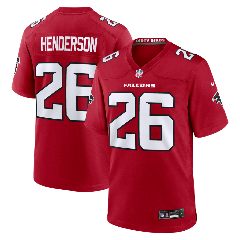 CJ Henderson Atlanta Falcons Team Game Jersey - Red