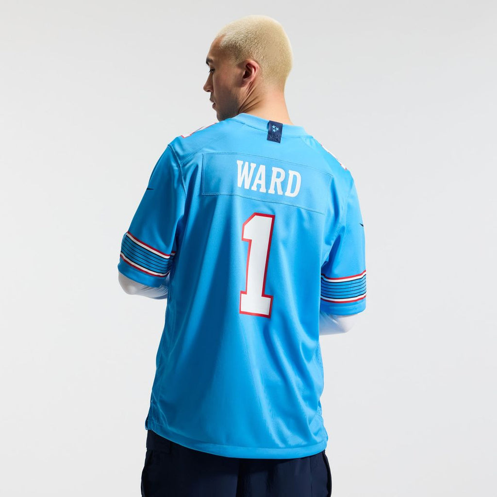 Cameron Ward Tennessee Titans Game Jersey - Light Blue