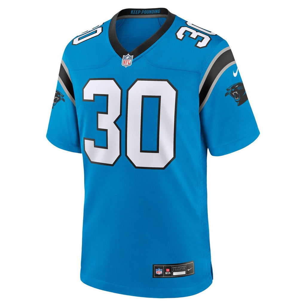 Chuba Hubbard Carolina Panthers Team Game Jersey - Black