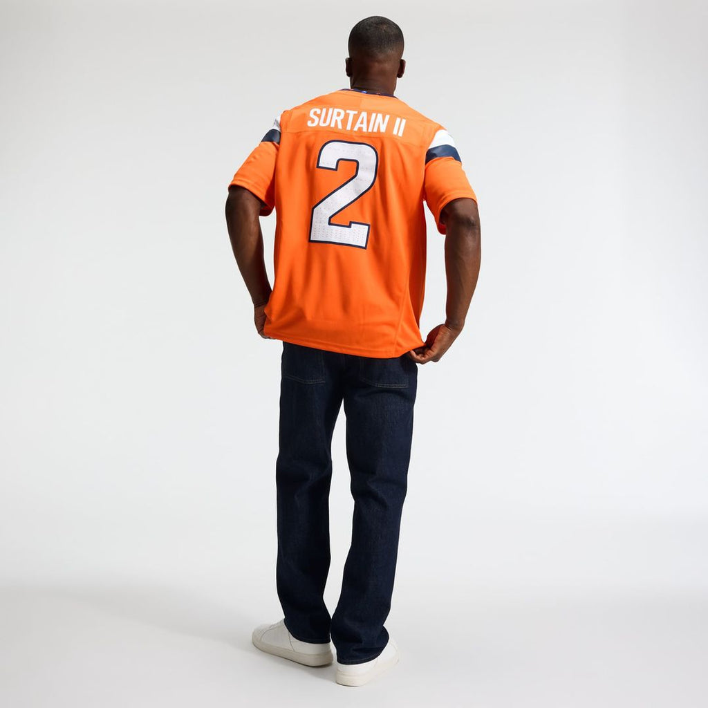 Patrick Surtain II Denver Broncos Team Vapor F.U.S.E. Stitched Limited Jersey - Orange