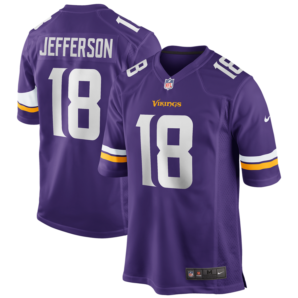 Justin Jefferson Minnesota Vikings Player Game Jersey - Purple
