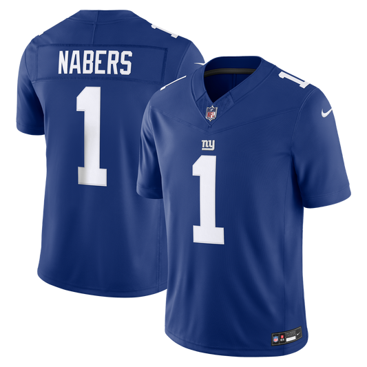 Malik Nabers New York Giants Team Vapor F.U.S.E. Stitched Limited Jersey - Royal