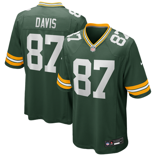 Willie Davis Green Bay Packers Game Retired Player Jersey - Green
