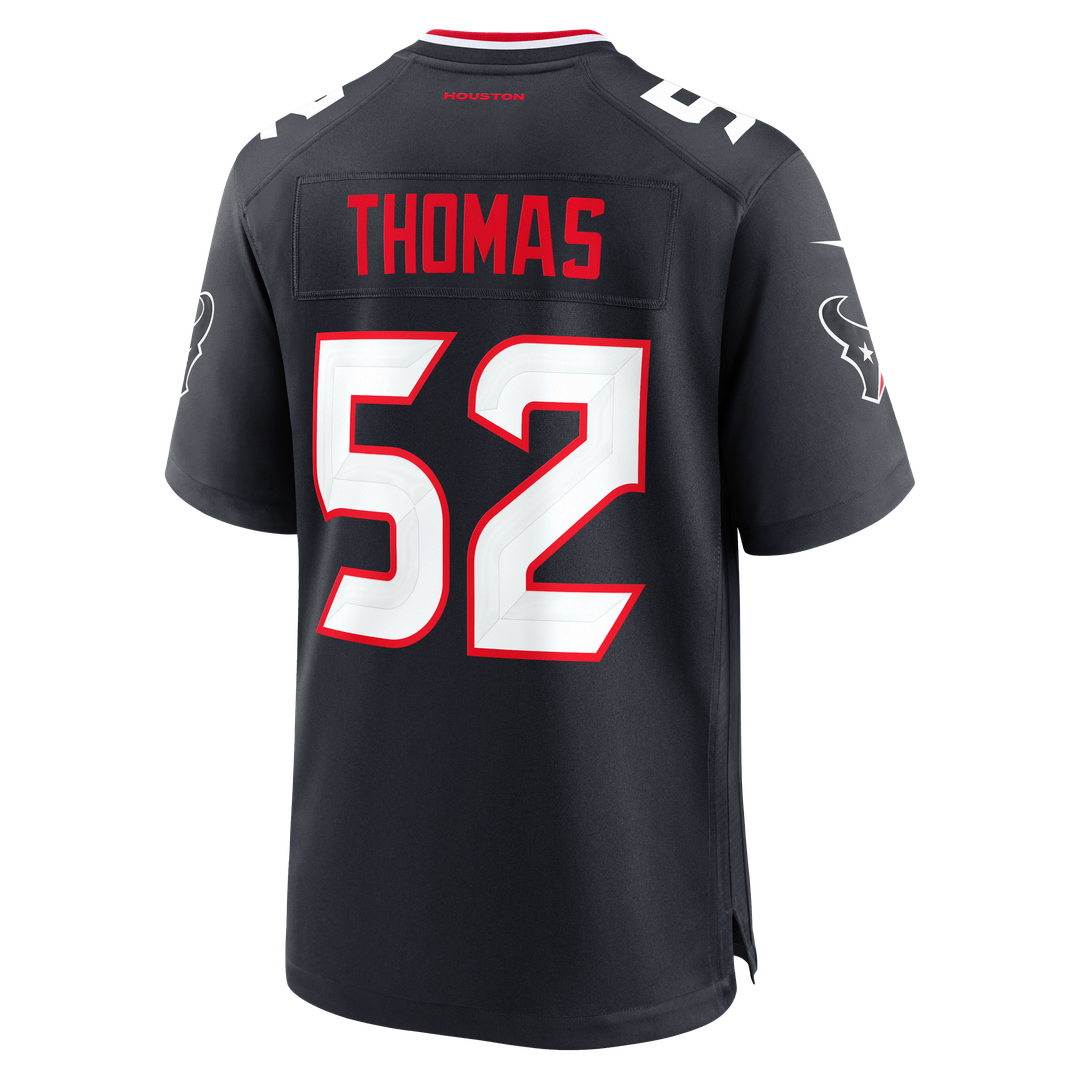 Xavier Thomas Houston Texans Team Game Jersey - Navy