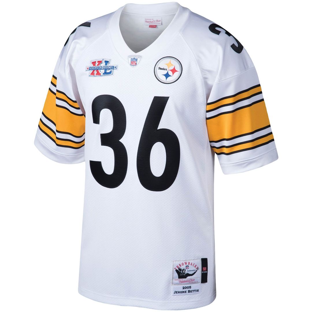 Jerome Bettis Pittsburgh Steelers 2005 Authentic Throwback Retired Player Jersey - White