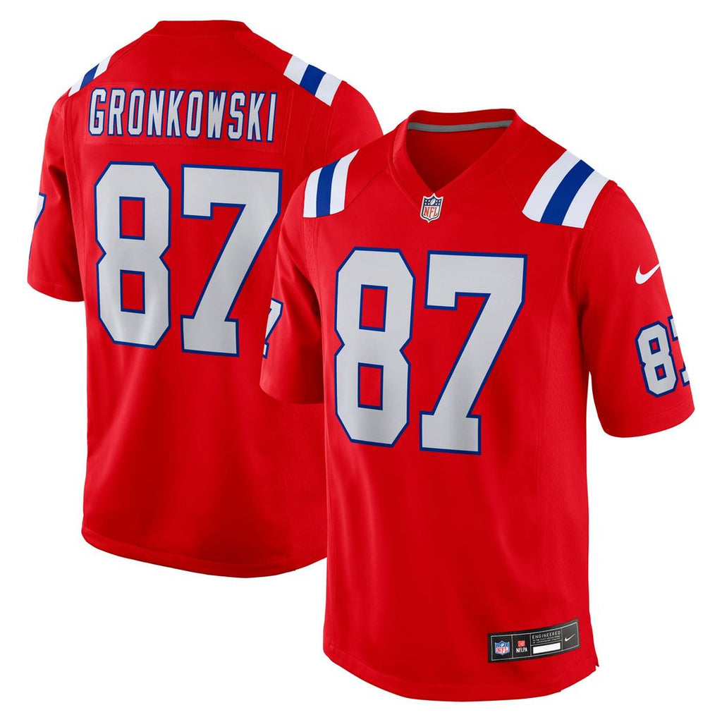Rob Gronkowski New England Patriots Alternate Retired Player Game Jersey - Red