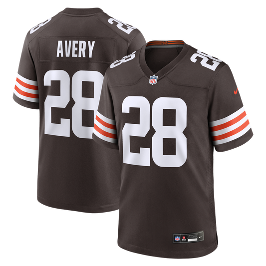 Tre Avery Cleveland Browns Team Game Jersey - Brown