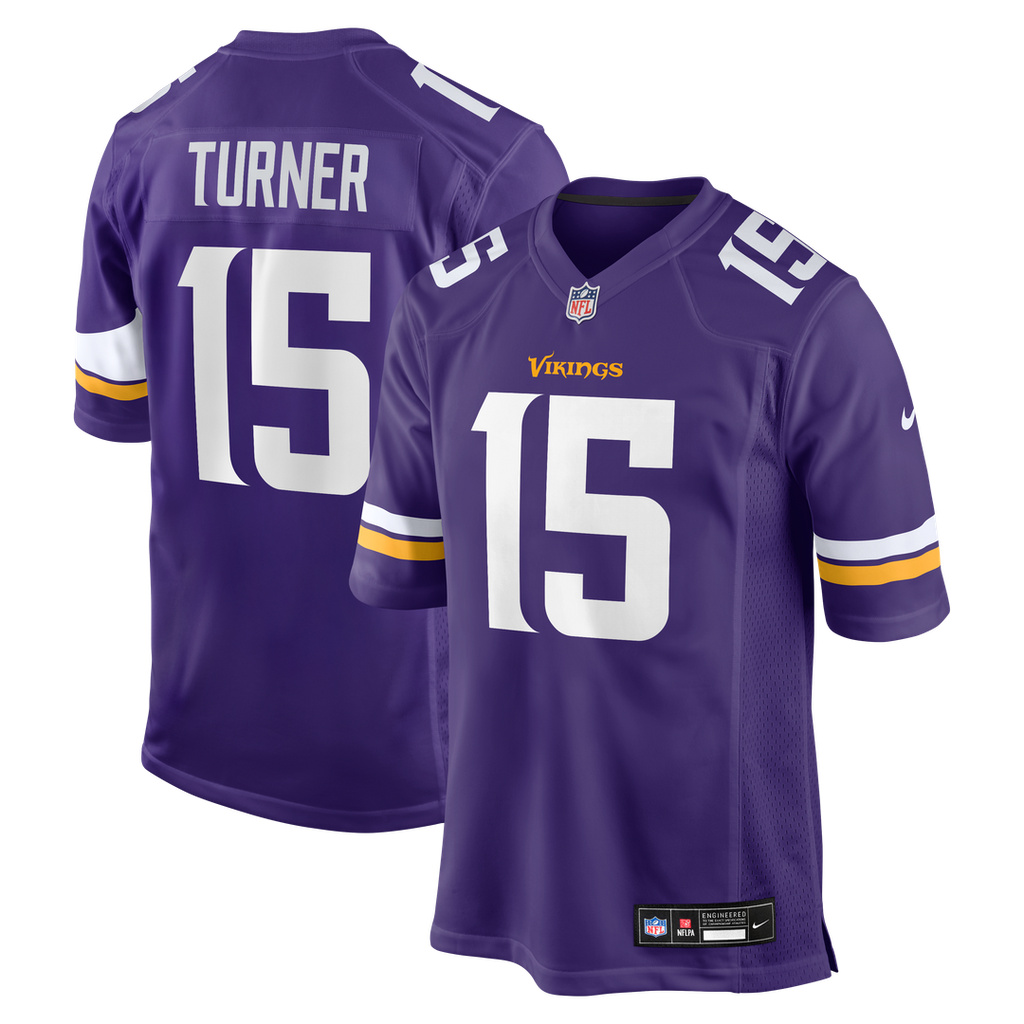 Dallas Turner Minnesota Vikings Player Game Jersey - Purple