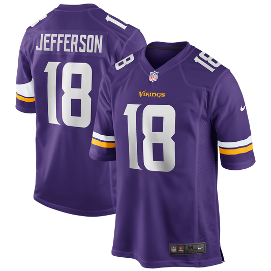 Justin Jefferson Minnesota Vikings Player Game Jersey - Purple