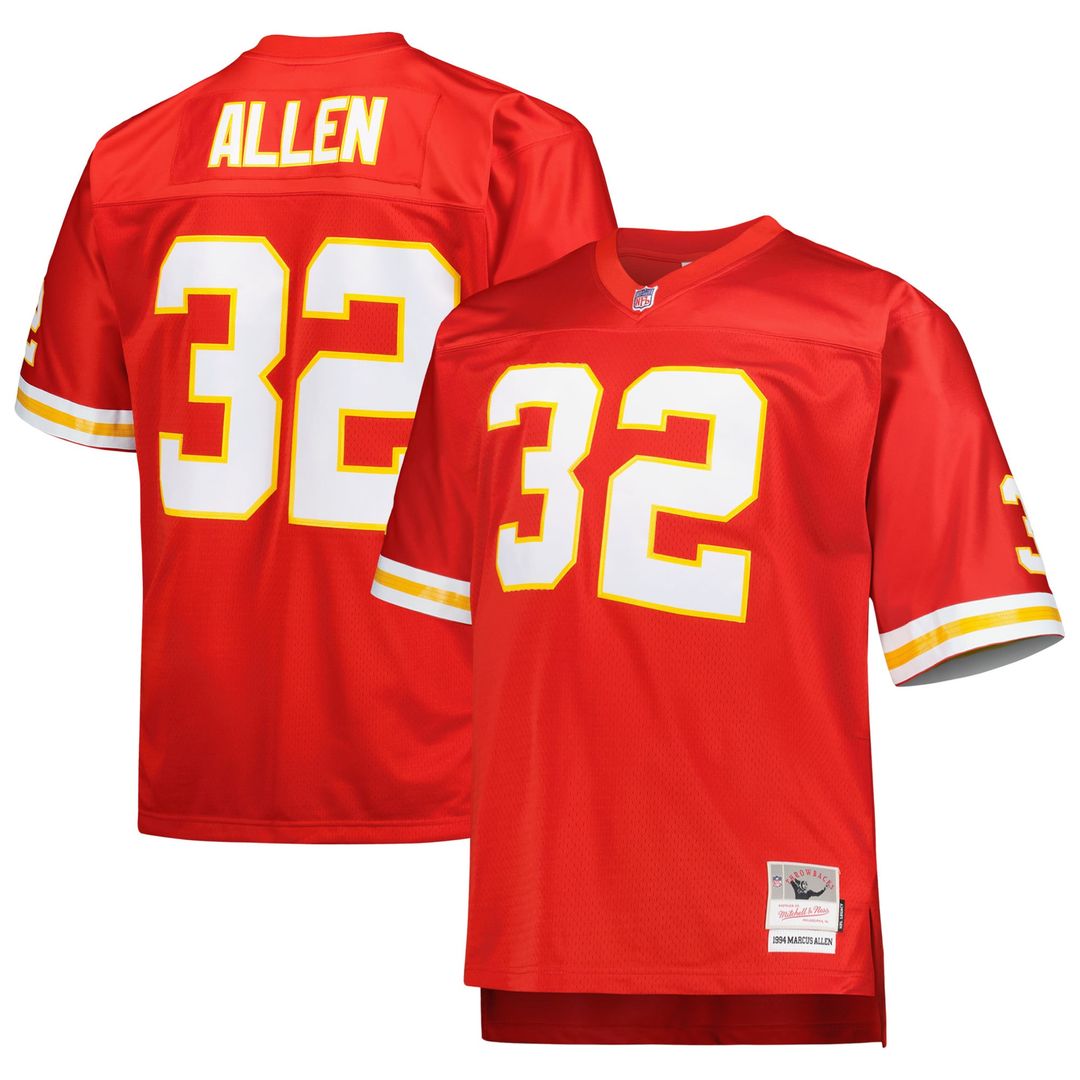 Marcus Allen Kansas City Chiefs Big & Tall 1994 Retired Player Replica Jersey - Red
