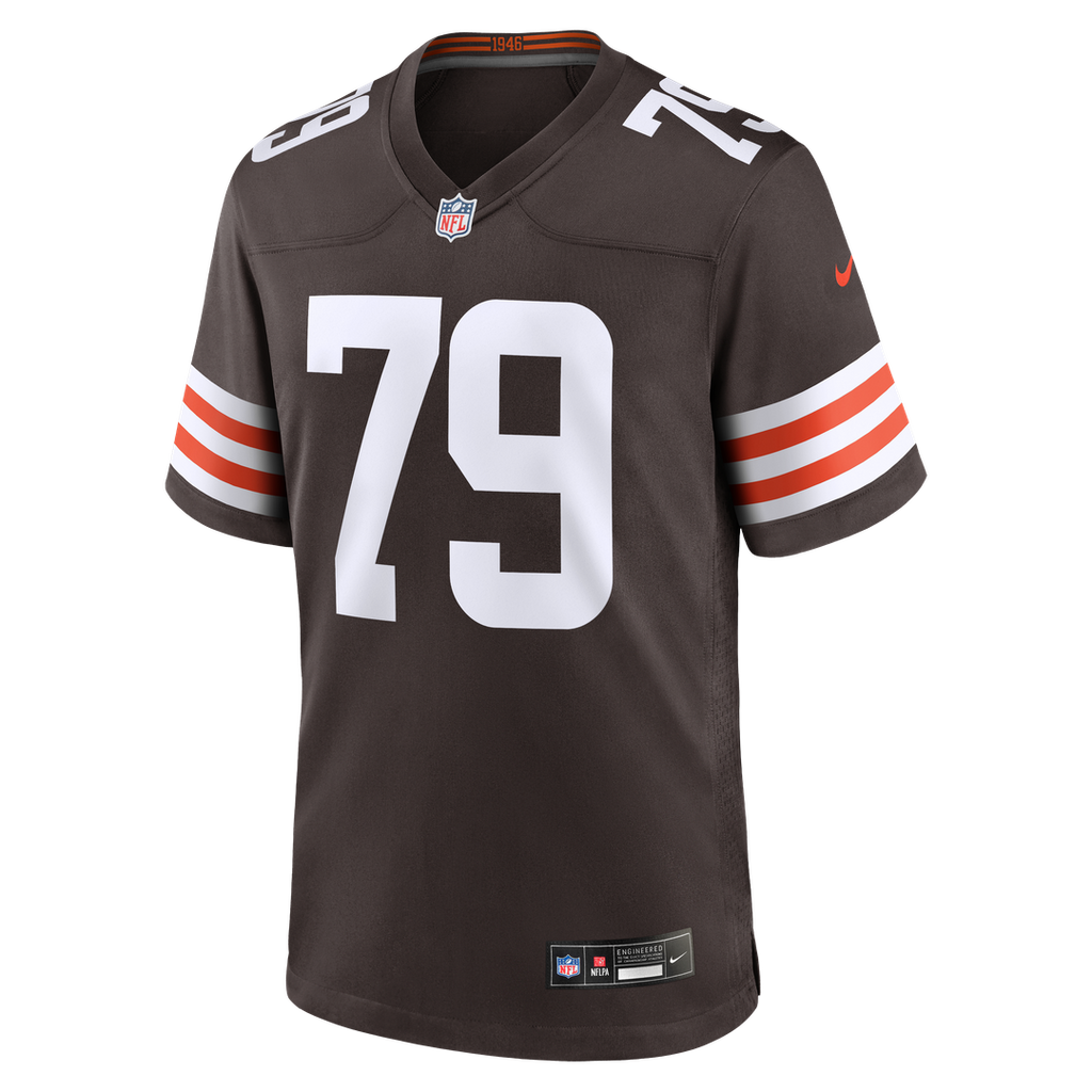 Dawand Jones Cleveland Browns Team Game Jersey - Brown
