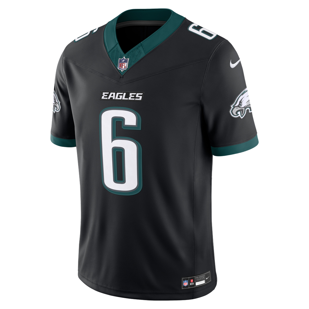 DeVonta Smith Philadelphia Eagles Team Vapor F.U.S.E. Stitched Limited Jersey - Midnight Green