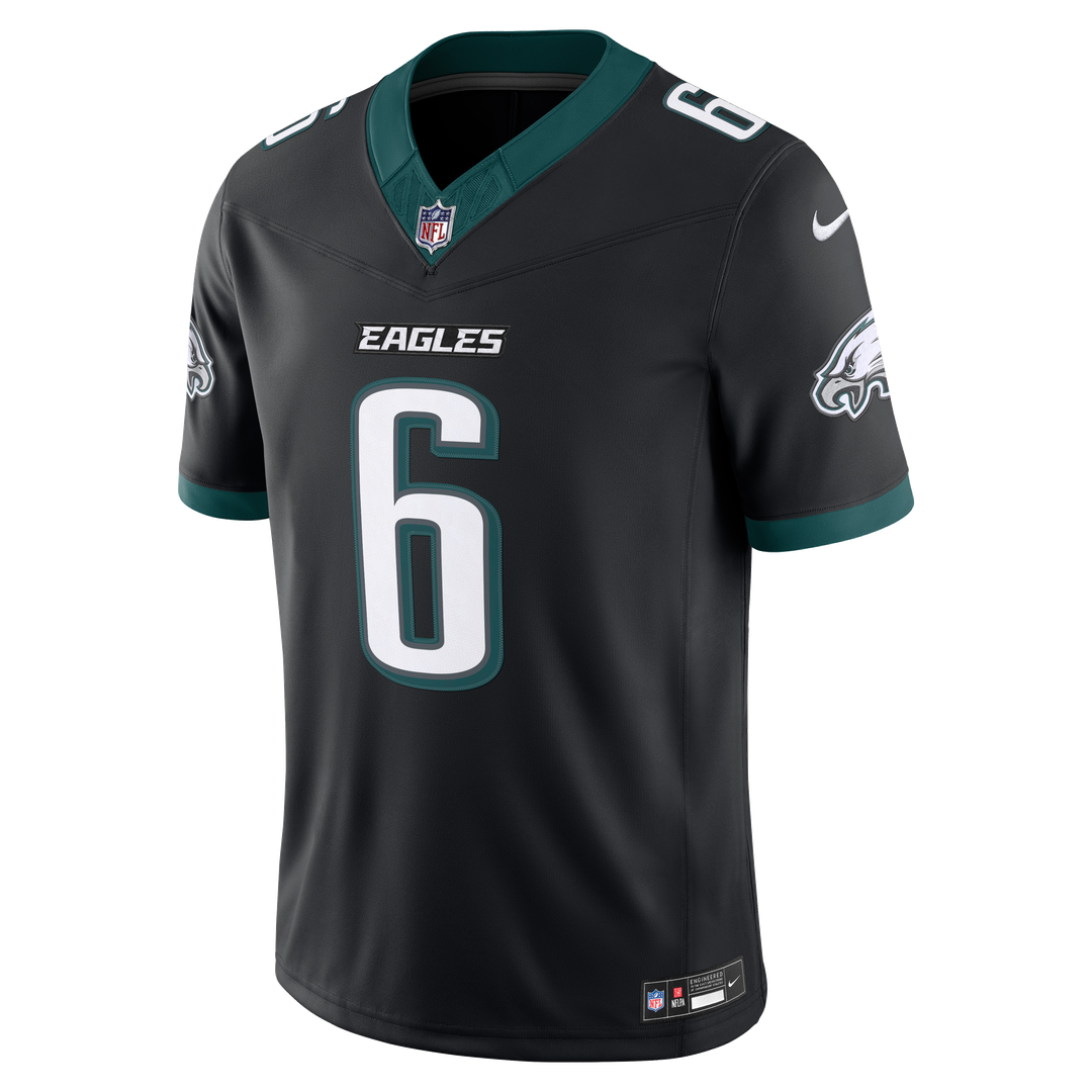 DeVonta Smith Philadelphia Eagles Team Vapor F.U.S.E. Stitched Limited Jersey - Midnight Green