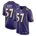 Bart Scott Baltimore Ravens Game Retired Player Jersey - Purple
