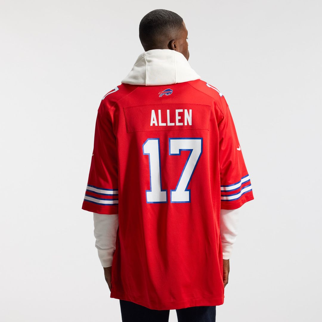Josh Allen Buffalo Bills Game Player Jersey - White