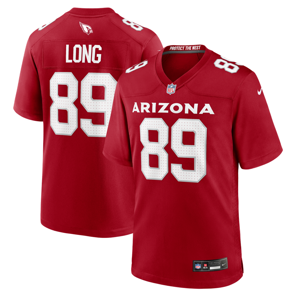 Hunter Long Arizona Cardinals Team Game Jersey - Cardinal