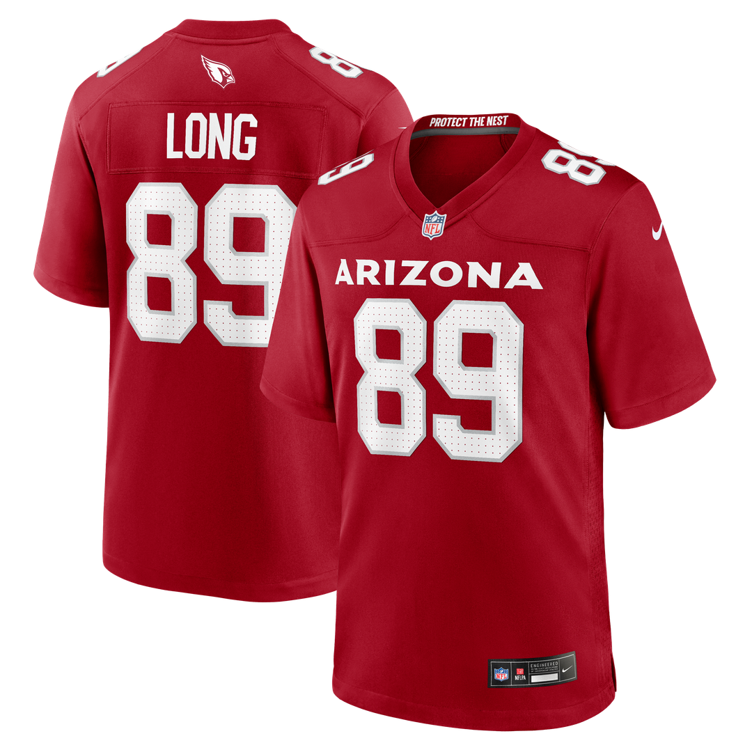 Hunter Long Arizona Cardinals Team Game Jersey - Cardinal