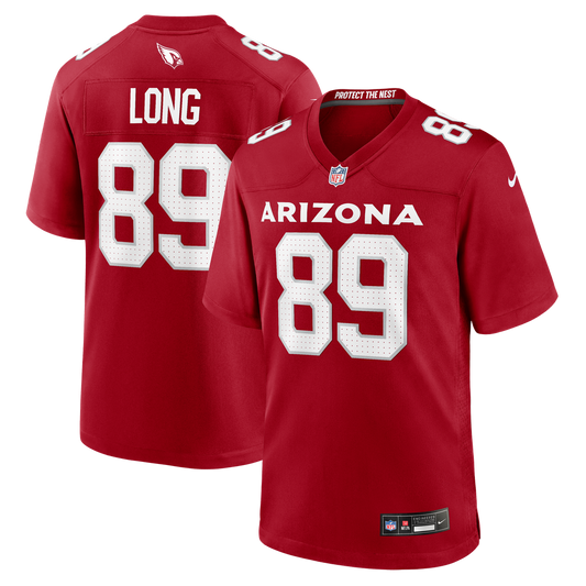 Hunter Long Arizona Cardinals Team Game Jersey - Cardinal