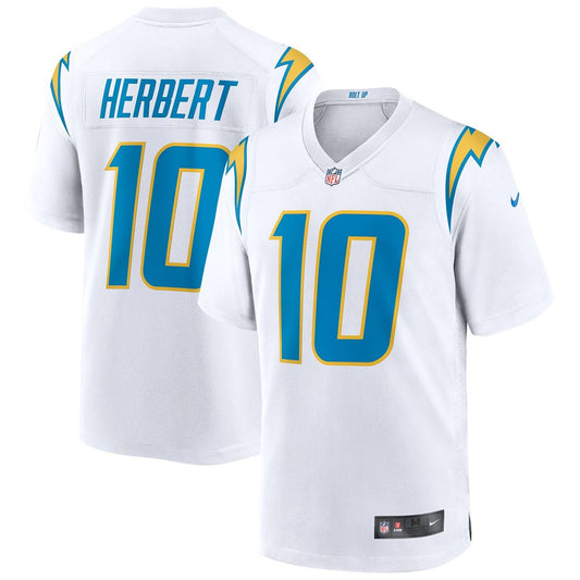 Justin Herbert Los Angeles Chargers Game Jersey - White