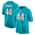 Chop Robinson Miami Dolphins Player Game Jersey - Aqua