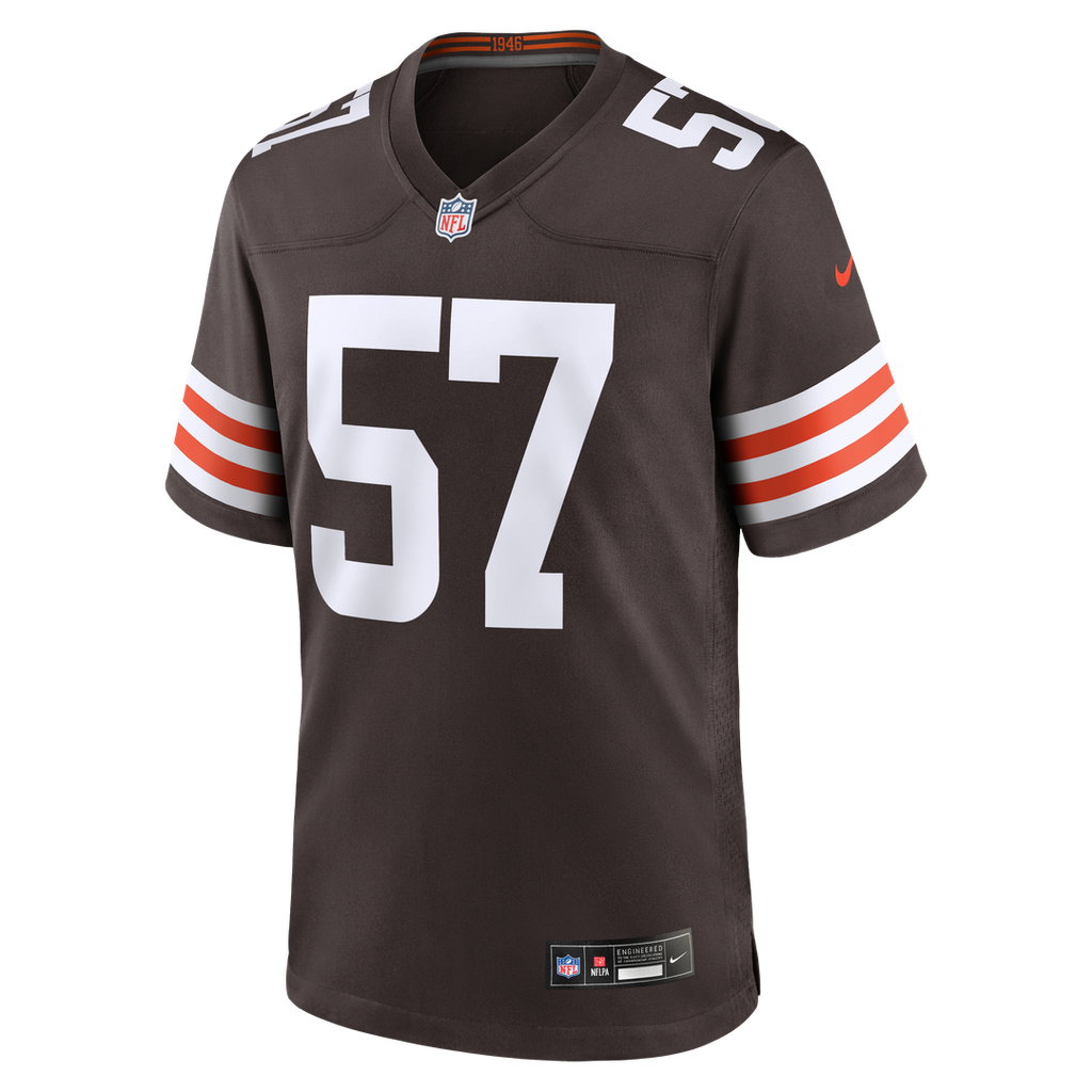Isaiah McGuire Cleveland Browns Team Game Jersey - Brown