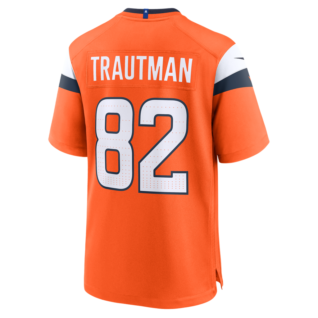 Adam Trautman Denver Broncos Team Game Jersey - Orange