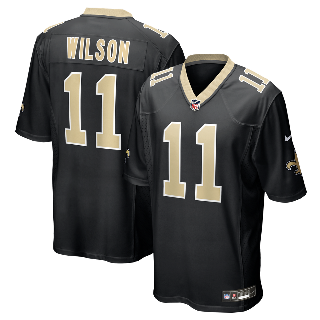 Zach Wilson New Orleans Saints Team Game Jersey - Black