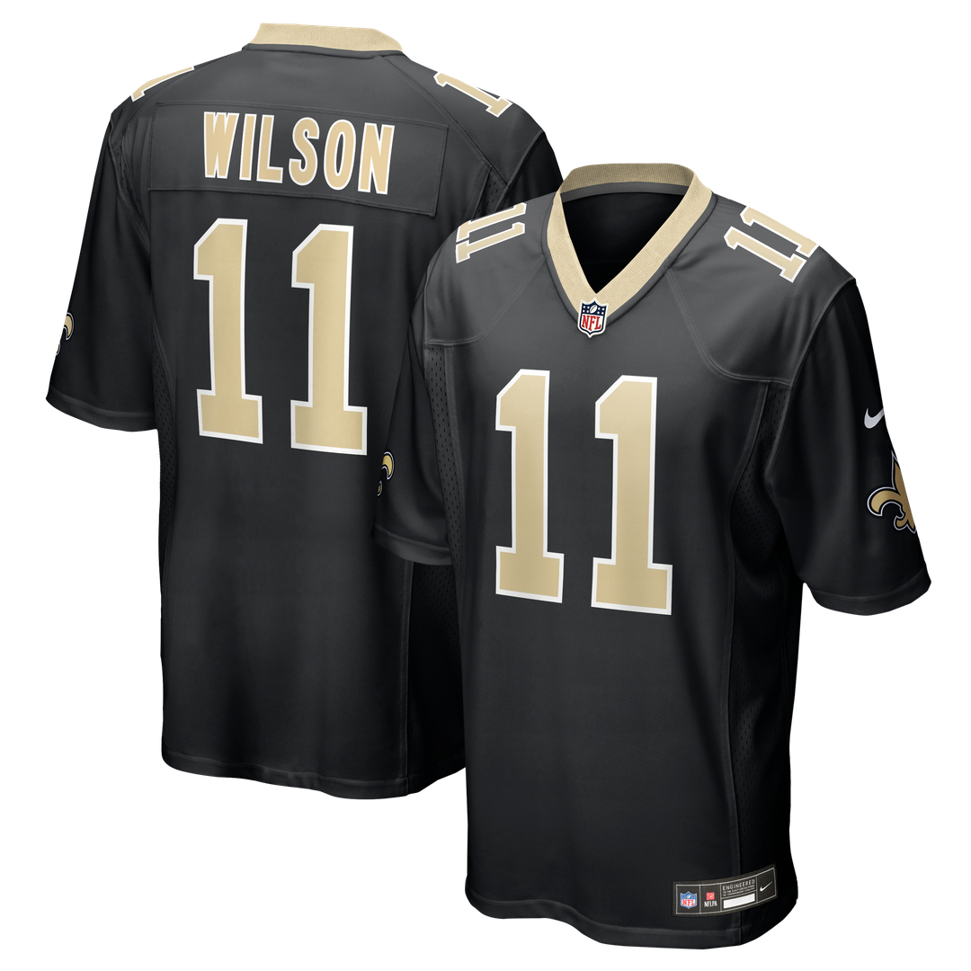 Zach Wilson New Orleans Saints Team Game Jersey - Black