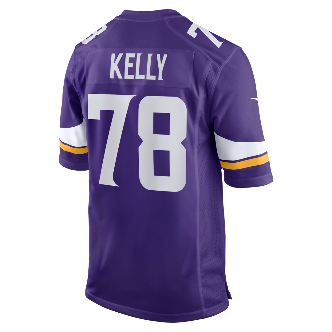 Ryan Kelly Minnesota Vikings Team Game Jersey - Purple