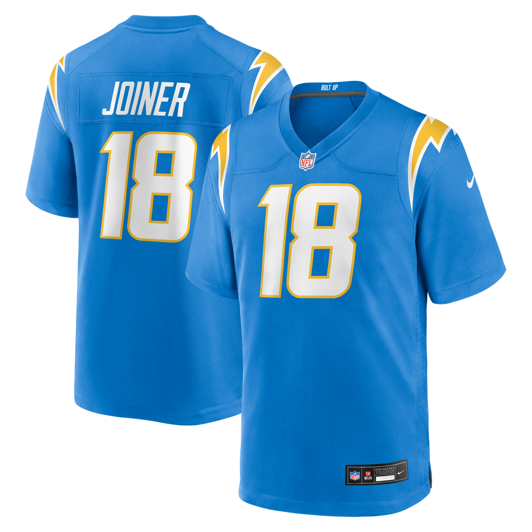 Charlie Joiner Los Angeles Chargers Game Retired Player Jersey - Powder Blue