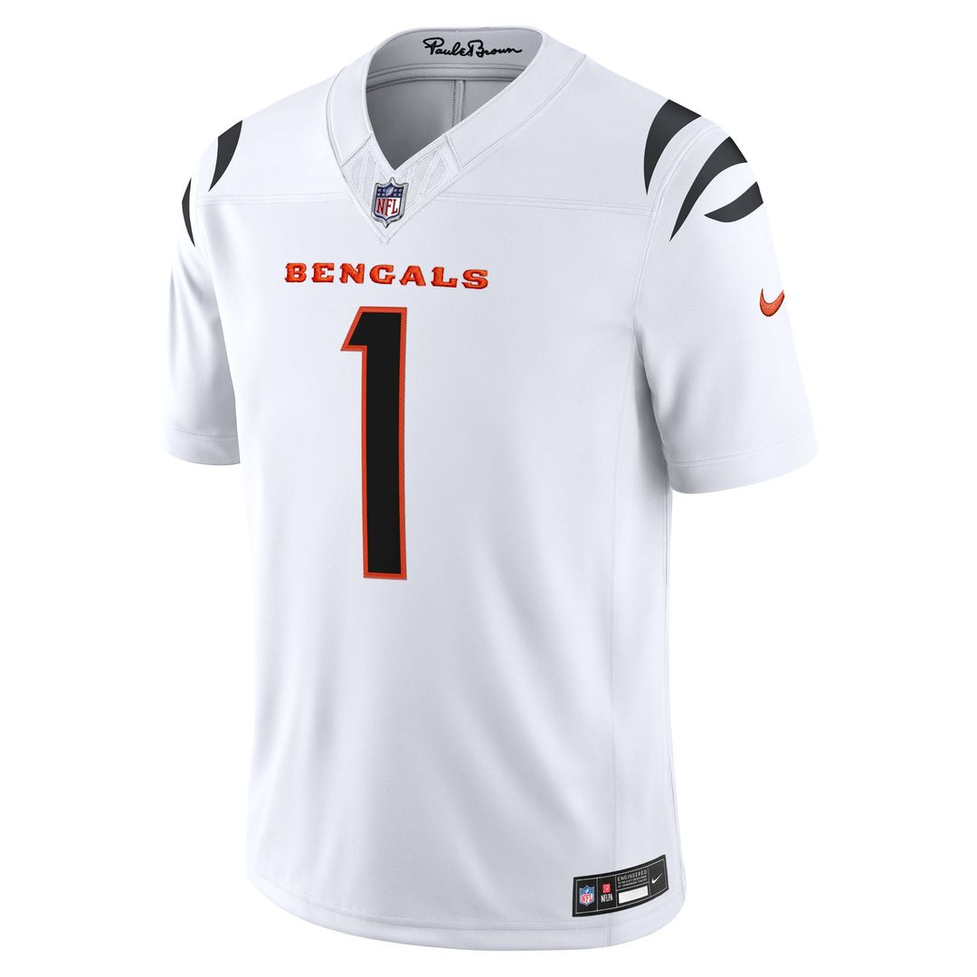 Ja'Marr Chase Cincinnati Bengals Alternate Vapor F.U.S.E. Stitched Limited Jersey - Orange