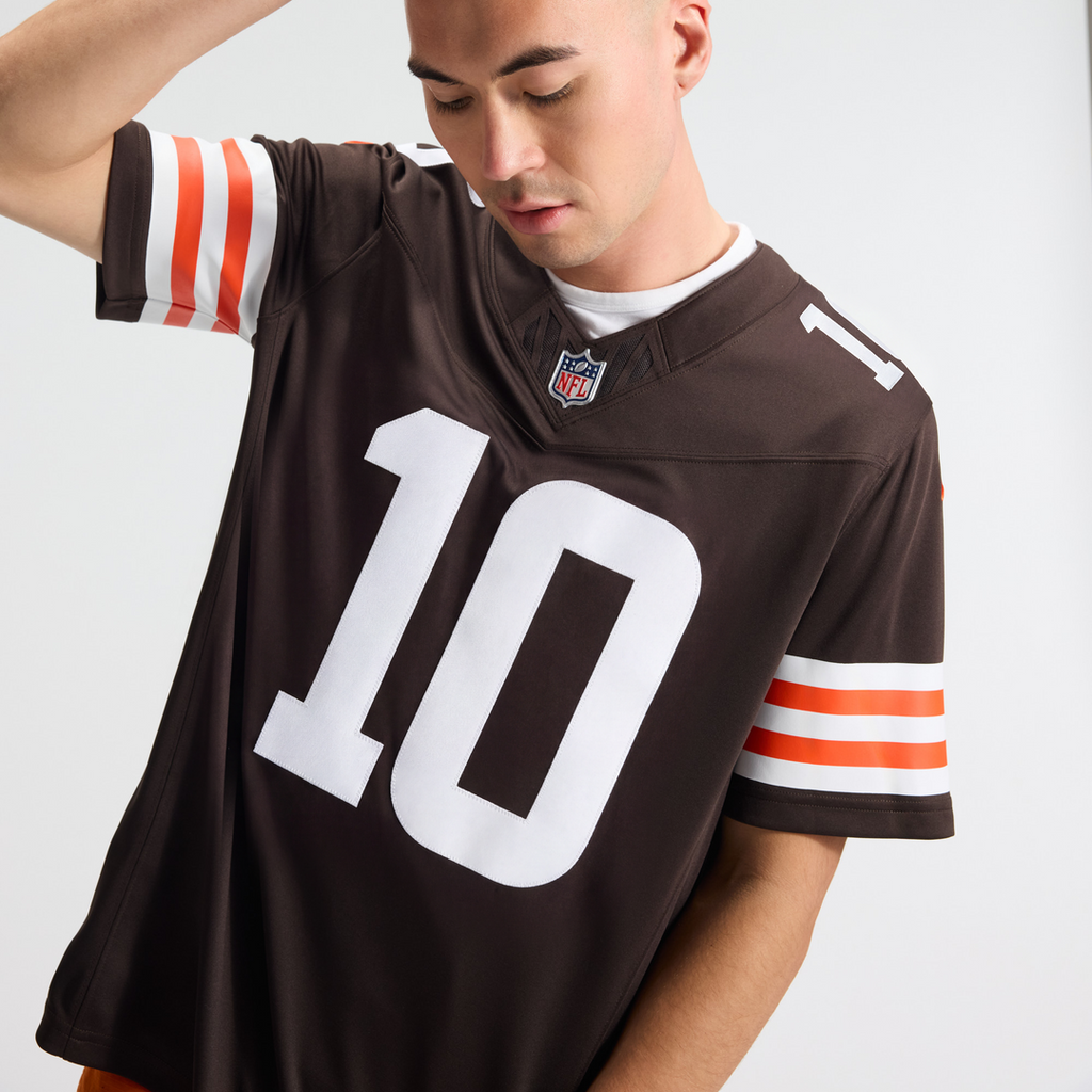 Quinshon Judkins Cleveland Browns Team Vapor F.U.S.E. Stitched Limited Jersey - Brown