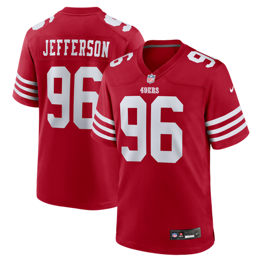 Jordan Jefferson San Francisco 49ers Team Game Jersey - Scarlet
