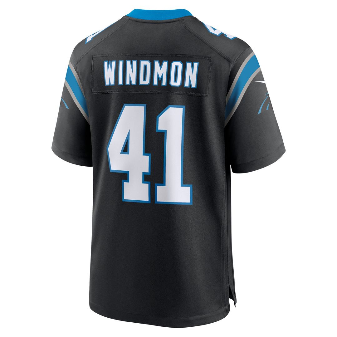 Jacoby Windmon Carolina Panthers Team Game Jersey - Black